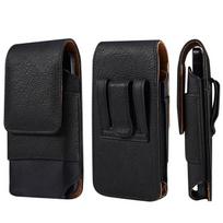 Universalus nailono odinis diržo segtukas telefono dėklas Vyriškas liemens krepšio laikiklis skirtas iPhone 16 15 13 12 11 Pro Max Samsung Galaxy S24 S23 Xiaomi Redmi Holster Pouch XL(7.2 Inch) juoda