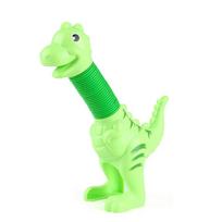 Dinozaurų teleskopiniai iššokantys vamzdeliai Fidget Streso mažinimo žaislas Formos keitimas Interaktyvus dekompresinis žaislas autizmu sergantiems berniukams ir mergaitėms Dovanėlė