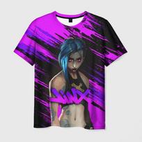 Anime Arcane League Jinx Grafinis 3D spausdintas marškinėlis Vyrams Moterims Trumpomis Rankovėmis Apvalia Kaklo Marškinėlis Laisvalaikio Harajuku Y2k Viršutinė Dalis XS