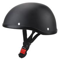 Dviračio saugos šalmas Retro Vintažinis motociklo šalmas Unisex MTB dviračio šalmas matinė juoda spalva