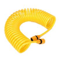 Lankstus aukšto slėgio vandens žarna: Atsparus šalčiui, Atsparus dilimui, Sprogimui atsparus, Ištraukiamas vamzdis buitiniam laistymui ir automobilių plovimui 5m Spring Hose (Yellow Connector)