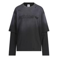 Adidas Originals 2 in 1 Austas Sportinis Marškinėliai ilgomis rankovėmis su apvalia iškirpte Moteriški Viršutiniai drabužiai KS6112 M gray