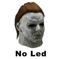 Naujas siaubo filmas Michaelas Myersas LED Helovino žudikų kaukė Cosplay Baisus žudikas viso veido latekso šalmas Helovino vakarėlio kostiumas Michael Myers mask