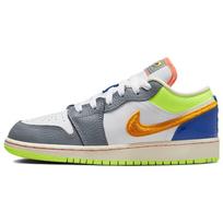Air Jordan 1 Low GS Hoops Vaikų Sportbačiai Daugiaspalviai Balti Kokoso pieno FB1835-181 38 gray
