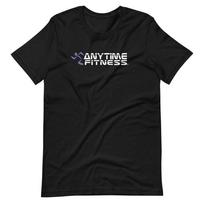 Anytime Fitness Juodi trumpomis rankovėmis marškinėliai Unisex T-shirt S