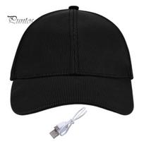 Šviečianti LED skrybėlė beisbolo kepurė, šviečianti kepurė, USB įkraunama hiphopo šviesa skrybėlė Helovino mirksintis dangtelis vakarėliui diskotekų barui juoda