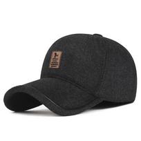 NORTHWOOD Žieminės Storos Vėjui Atsparios Šiltos Beisbolo Kepurės Ausų Apsauga Medvilninė Kepurė Vyrams Trucker Kepurės Šalčiui Atspari Beisbolo Trucker Kepurė 56-60 cm juoda