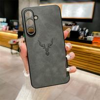 PU Odos Įspaudų Elnio Telefono Dėklas Samsung Galaxy S25 S24 S23 S22 S21 FE Ultra Plus A56 A36 A26 A16 A55 A54 A53 A52S Viršelis For Galaxy S25