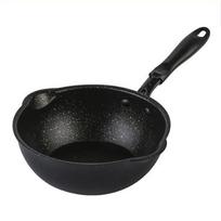 Maifan akmens nelipnus wok keptuvė keptuvė indukcinei viryklei dujinei viryklei keptuvė be riebių dūmų wok sriubos puodas 20cm
