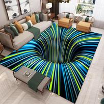 3D Vortex Illusion kiliminė grindų kilimėlis plotas kilimėlis abstraktus geometrinis spaudinys optinis namų gyvenamasis kambarys miegamasis neslidūs kilimėliai 40cm by 60cm