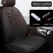 12V šildomos automobilio sėdynės pagalvėlės audinys / flanelinis automobilio sėdynės šildytuvas žiemai Šildomas sėdynės šildymas Automobilių priedai Šildymo trinkelių rinkinys Universalus 1PCS juoda