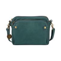 Trys odiniai „Messenger“ pečių krepšiai „Clutch“ moteriškas senovinis rankų darbo sankaba One Size