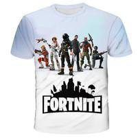 Poliesteris Greitai džiūstantis Fortnite Mada Vyrams Vasaros Kasdienis Patogus Greitai džiūstantis Kvėpuojantis Vaikų Marškinėliai XXS-6XL XXS