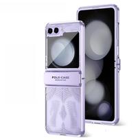 RENGZ Galvanizuotas Skaidrus Dėklas Samsung Galaxy Z Flip 6 5 4 3 Apsauginis Sulankstomas Smūgiams Atsparus Z Flip5 Flip6 Viršelis For Galaxy Z Flip 5