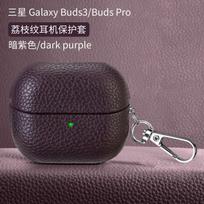 Prabangus Retro Odinis dėklas Samsung Galaxy Buds 3 Pro Buds3 Buzz 3 Neslystantis Belaidis Bluetooth Ausinių Apsauginis Dangtelis su Kabliuku Priedas buds3