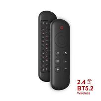 2,4 GHz belaidė M5 oro pelė, Bluetooth 5.2 mini klaviatūra, balsu valdomas apšviečiamas nuotolinio valdymo pultas, įkraunamas su apšvietimu, skirtas PC, Android TV dėžutei Without Backlight
