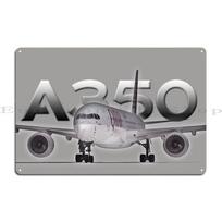 Kataras A350-1000 skrydyje Airbus A380 pakilimas Metalinis klubas Šventės Sienos dizainas Skardinis ženklas Plakatas 20x30cm
