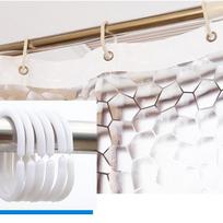 Atsparus vandeniui 3D akmenukų tekstūros dušo užuolaida W80xH180cm + Metal Grommets vandens kubo spalva