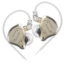 KZ ZSN PRO 2 Hifi Ausinės 1BA+1DD Hibridinė tvarkyklė ausyje Metalinės laidinės ausinės Žemieji dažniai Muzika Sportinės ausinės Triukšmą slopinančios ausinės. No Mic auksas