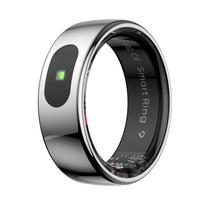 „Smart Ring“ kelių sporto šakų režimai „Fitness Tracker 5ATM“ vandeniui atsparus miego kraujo deguonies širdies ritmo stebėjimas žingsnių skaičius išmanusis žiedas Size 9（19.1mm） pilka