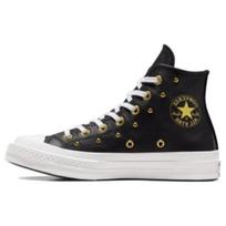 Converse Chuck 70 Žvaigždė Apvalus pirštas Patogūs Universaliai Aukšti Drobės Batai Unisex Sportbačiai Juodi A06809C 36