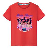 Saja Berniukai kpop demonų medžiotojai Spausdintas 100% Medvilnės Mieli Viršutiniai drabužiai y2k marškinėliai vaikams berniukui 10 metų anime Trumpi Kawaii Marškinėliai mergaitėms drabužiai 100 raudona