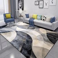 Raudona Juoda Sūkurinė Kiliminė Danga Abstraktaus Rašto Kilimas Svetainei Didelis Miegamojo Dekoravimo Kilimas Šviesaus Prabangumo Sofos Stalo Kilimėlis Neslystantis 60x90cm