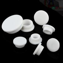 Juodi/Balti Apvalūs Silikoniniai Guminiai Sandarikliai Angų Kamštukai Skylė 6,8 mm-161,5 mm T tipo Kamštelis Užblokuojantys Galiniai Dangteliai Sandariklis 11mm(5pcs) balta