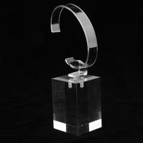 Akrilinis laikrodžio stendas Vitrina Apyrankių laikiklis 6cm Baltas as described