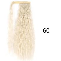 MISS WIG sintetinis ilgas banguotas arklio uodegos plaukas natūralūs blondinai rudi apvyniojami plaukų priauginimai moterims 55 cm