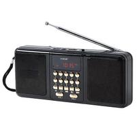 Nešiojami FM radijo belaidžiai garsiakalbiai palaiko TF kortelę USB MP3 muzikos grotuvas Įkraunamas Bluetooth garsiakalbis su FM imtuvu juoda