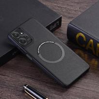Magsafe magnetinis belaidžio įkrovimo dėklas, skirtas Moto G34 G24 G04 G14 G84 G54 G 5G 2024 Edge 40 Edge40 Neo Luxury paprastos odos dangtelis For Moto G34 juoda