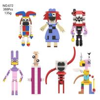 Nuostabios skaitmeninės cirko anime figūrėlės, siaubo žaidimas, animacinių filmų lėlių modelių rinkinys, mielas žaislas vaikams, kalėdinės dovanos
