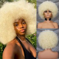 MISS PERUKAS Trumpas vingiuotas garbanotas perukas aukšto pūtimo afro perukas Juodas ruda rožinė blondinė natūrali ombre sintetinių plaukų Cosplay perukas 613