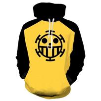 Anime One Piece 3D džemperiai su gobtuvu Trafalgar Law Cosplay Pirates Of Heart ploni puloveriai su gobtuvu viršutiniai drabužiai palto apranga S