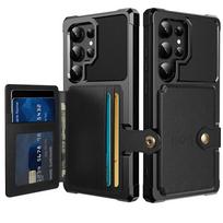 Kortelių piniginės dėklas Samsung Galaxy S24 S23 FE S25 S23 Plus S22 S21 Ultra A55 A35 A15 A54 A34 A53 A52S A52 A14 A05S A05 A24 A16 Galaxy S25 Plus