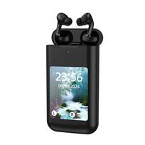 2,8 colio jutiklinės žaidimų belaidės Bluetooth ausinės, didelė baterija, daug funkcijų ausinių stiliaus ausinių žibintuvėlis Power Bank ausinių muzikos žaidimas juoda