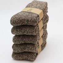 Žieminės vyriškos merino vilnos kojinės Super storos Šiltos Aukštos kokybės Harajuku Retro Sniego Atsitiktinės Atsparūs šalčiui kojinės 5 poros EUR 40-46