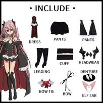 Seraph Of The End Krul Tepes Cosplay Kostiumas Uniforma Perukas Anime Kinų Stilius Helovino Kostiumai Žaidimas Prabangus Puošnumas XS（old）