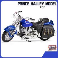 1/12 Scale Prince Halley Diecast motociklo modelio žaislas vaikams, mažiems berniukams, mergaičių dovanų kolekcija 1/12- 17x8x7cm mėlyna