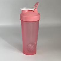 600 ml baltymų purtyklės buteliukas baltymų miltelių kokteilio puodelis sporto salėje „Ffitness“ purtyklės svarstyklės, nešiojamas vandens butelis, purus puodelis rožinė