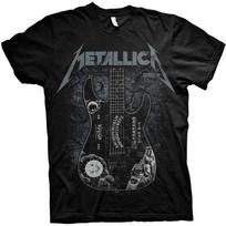 Metallica Hammett Ouija Guitar Slim Fit juodi unisex marškinėliai S