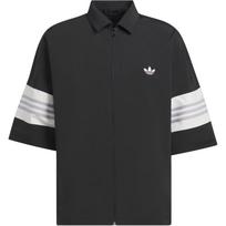 Adidas Originals SS24 Sportiniai Laisvo Kirpimo Polo Marškinėliai Komfortiški Laisvalaikio Trumpomis Rankovėmis Unisex Viršutiniai Drabužiai Juodi IY7392 S white