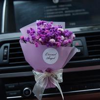 Džiovintos gėlės Automobilio apdaila Vidaus Oro vėdinimo spaustukas Mini Puokštė Auto Kvepalų Aroma difuzorius Rožinė Priedai Mergaitėms Dovana violetinė