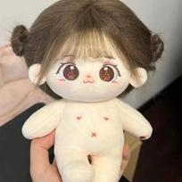 Miaomiao medvilninė lėlė Sandėlyje 20 cm Keičiami kūdikių drabužiai Pliušinė lėlė Iškamša Individualizavimas Figūrėlė Lėlė Dovanos mergaitėms Skeletonless