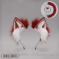 Reguliuojamas diržas Pūkuota uodega Kawaii Vilko šuns uodega Cosplay aksesuarai Vakarėlis 70cm Cosplay kostiumo rekvizitas Mergaitės dirbtinio kailio uodega One Size