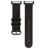 Suunto CORE trijų žiedų plienine sagtimi nailoninis laikrodžio dirželis For Suunto CORE juoda