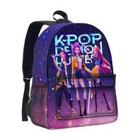 Huntrix Kpop 3D stereoskopinis žvaigždėto dangaus krepšys, Raganų medžiotojų komanda, Didelės talpos žvaigždėto dangaus krepšys pradinių ir vidurinių mokyklų mokiniams CLE 40*31*15cm