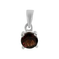 Sidabrinis pakabukas su granatu 0.595ct (2140054) tamsiai saldainių obuolių raudonos spalvos