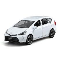 1/32 Toyota Prius SUV Lydinio Visureigiai Diecast Metalinis Miniatiūrinis Mastelio Automobilio Modelis Garsas ir Šviesa Kolekcija Vaikų Žaislas Dovana balta